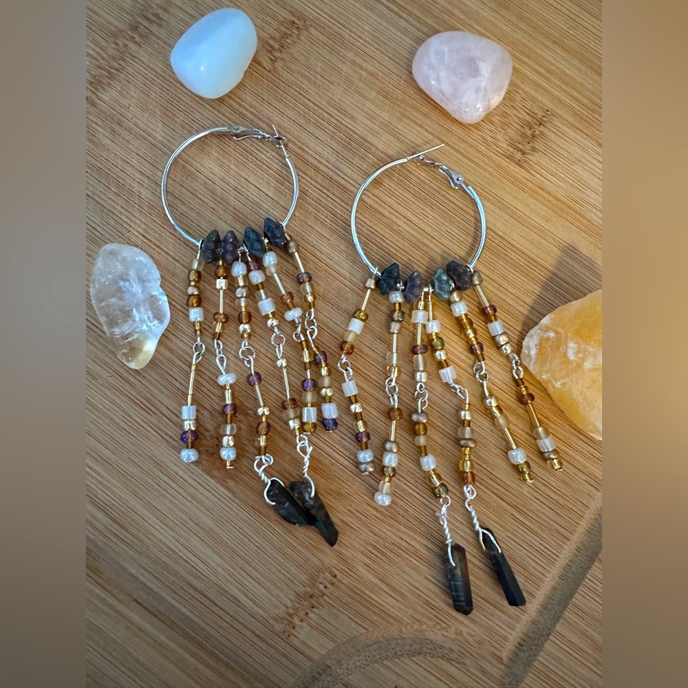 Boho Long Hoops